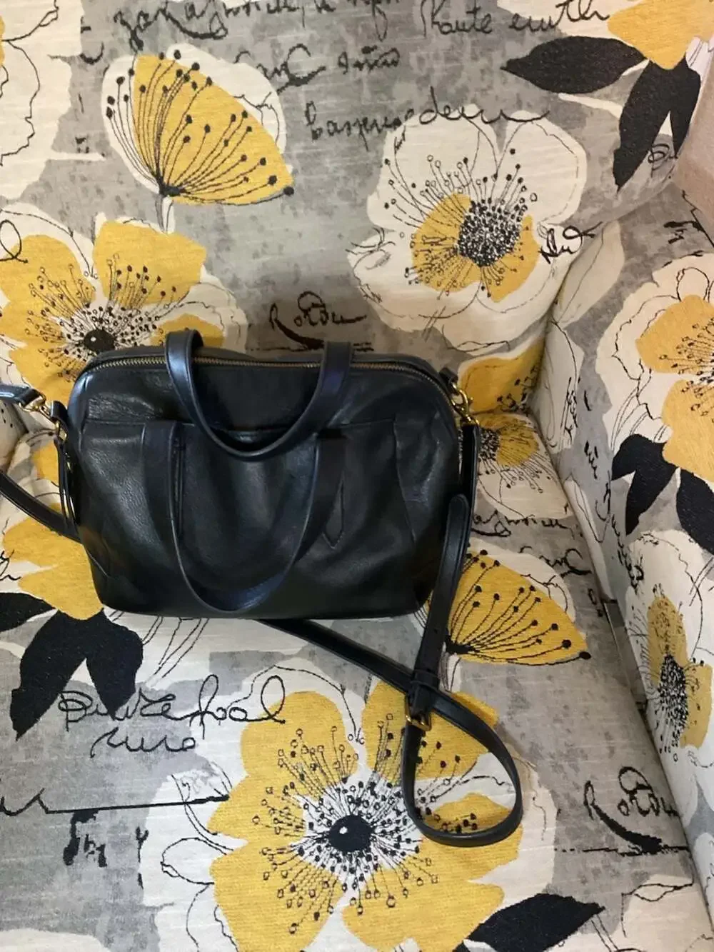 Fossil Sydney Leather Satchel Crossbody Handbag